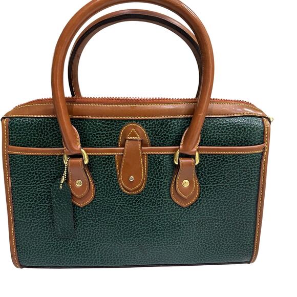 Dooney & Bourke All Weather Pebble Leather Vintage Satchel Handbag Classic - Picture 2 of 15